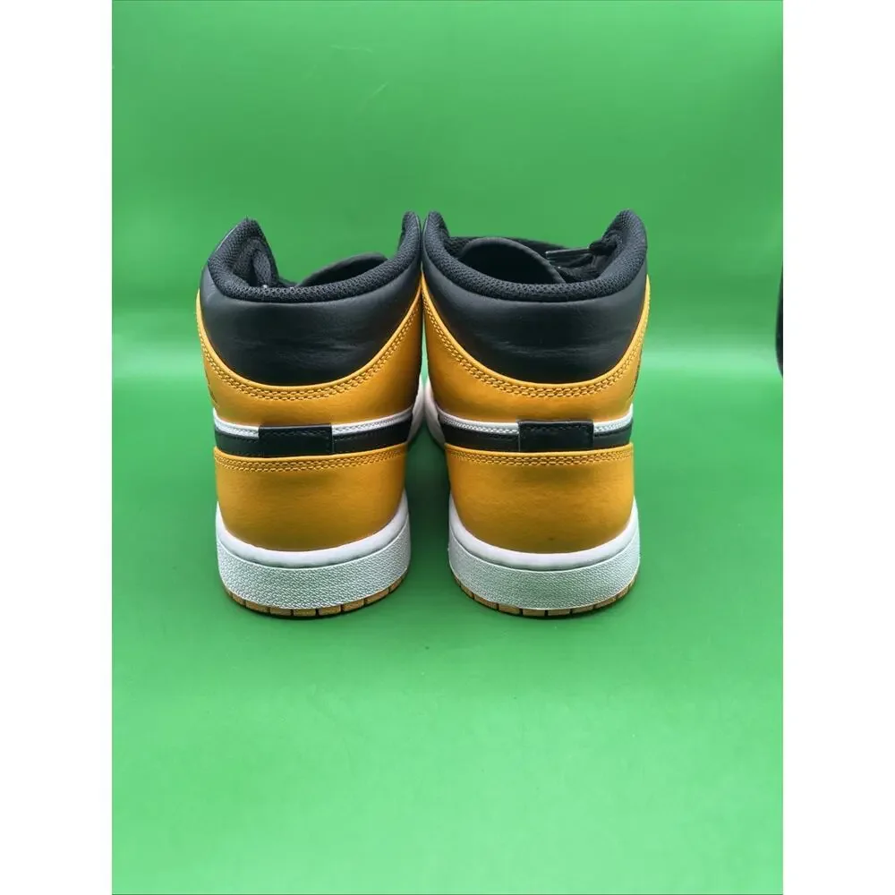 Nike Air Jordan 1 Mid Yellow Ochre White Black DQ8426-701 Men’s Size 8